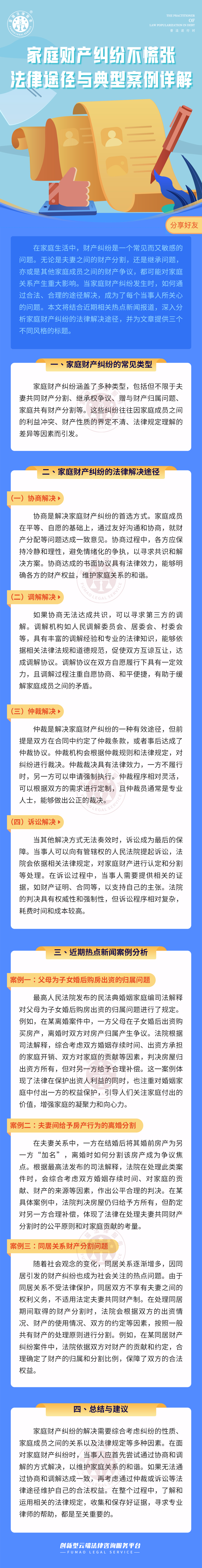 富貓法務：家庭財產糾紛不慌張，法律途徑與典型案例詳解